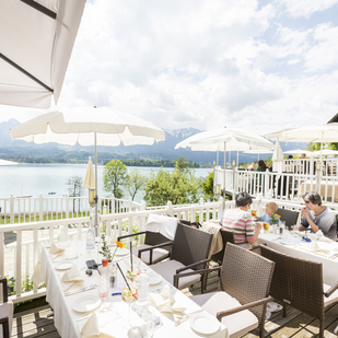 Terrace at Karnerhof at Faaker See