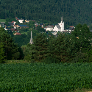 Blick auf die Ortschaft Weißenstein